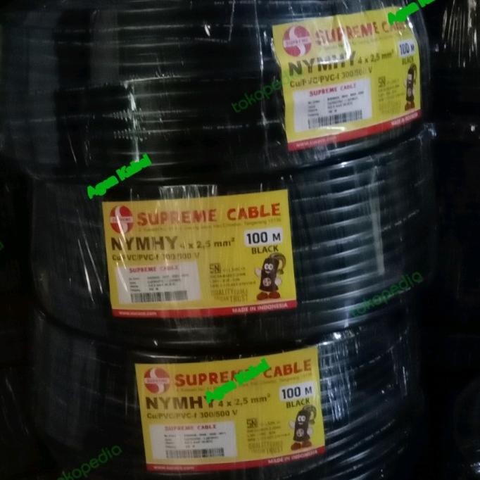 Nyyhy 4X2.5Mm/ Kabel Serabut 4 X 2.5Mm/ Kabel Flexible 4X2,5/ 4 X 2,5 New Stok