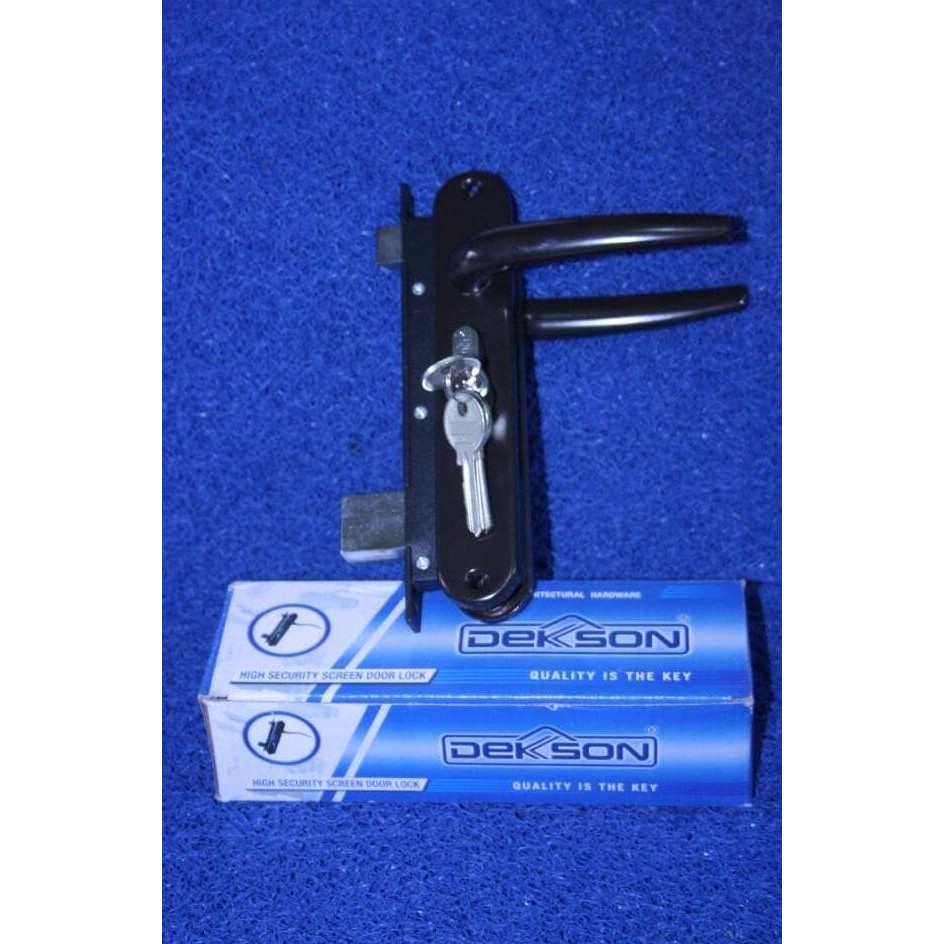 Kunci pintu Dekson espanda/kawat nyamuk alumunium coklat dekson 909