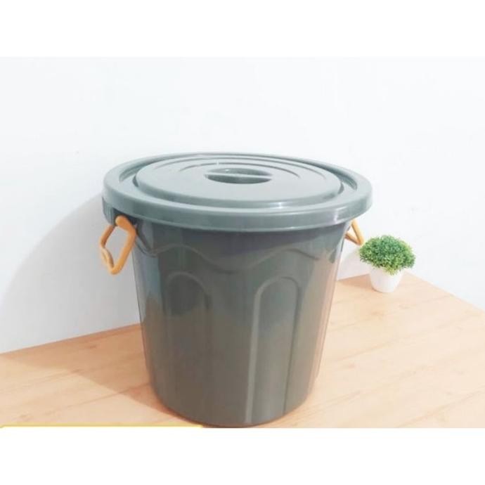 New Ember Air Plastik Besar 60 Liter Ember Maroon Tutup Serbaguna Berkualitas