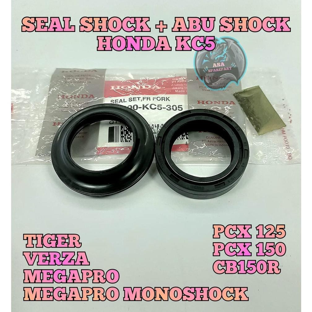 SEAL SHOCK + SIL ABU KC5 ASLI ORIGINAL MOTOR HONDA MEGAPRO PRIMUS , MEGA PRO HIU , MEGAPRO NEW MONOS