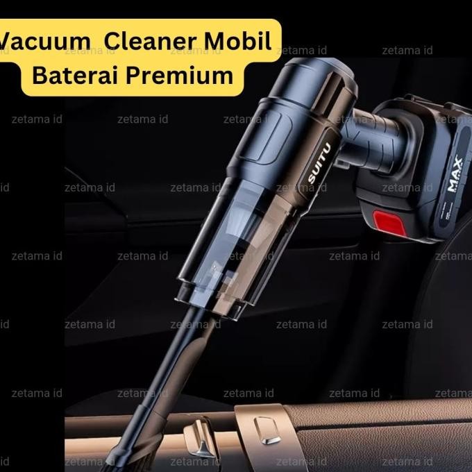 Suitu Vacuum Debu Portable Baterai Kapasitas Besar Penyedot Debu Premium Vakum Mobil