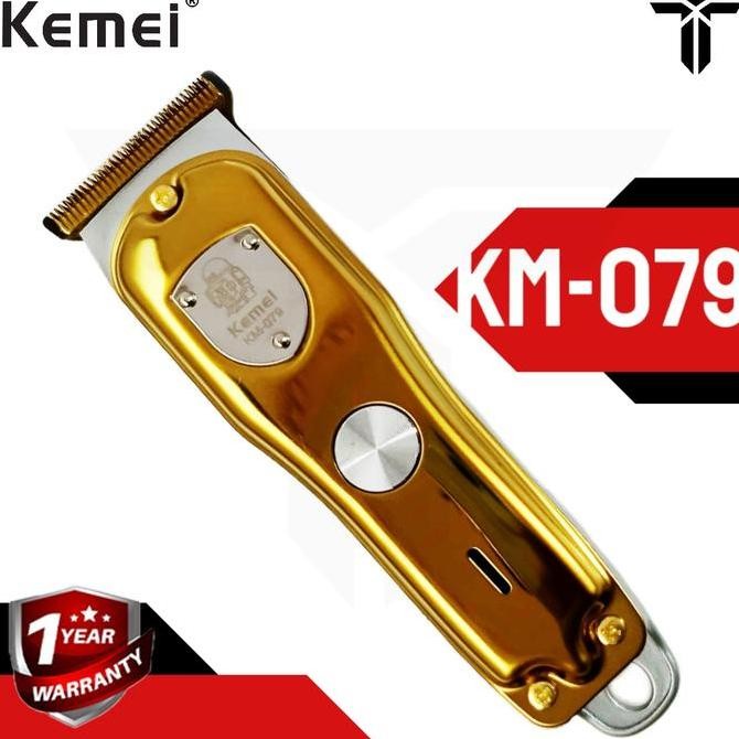 Sale Kemei KM 079 Alat Cukur Rambut Elektrik Professional dengan Mata Pisau Presisi T-Blade Jarak Gi