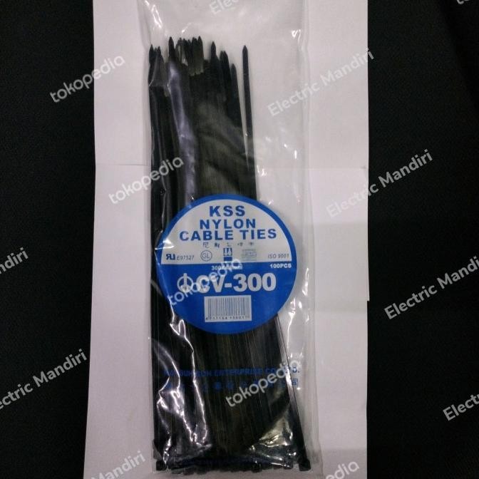 

ready KSS NYLON CABLE TIES CV-300/ 30CM X 4,8MM -HITAM murah