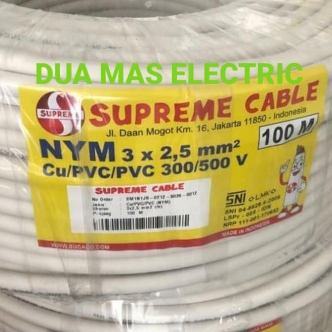 Kabel Nym 3X2.5 Supreme Nym 3X2,5 Supreme Nym 3 X 2,5 Mm Supreme @100M New Stok