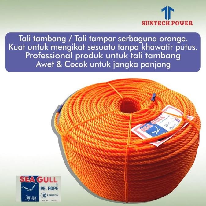 

Tali Tampar / Tali Tambang Sea Gull Orange 6Mm 8Mm Co