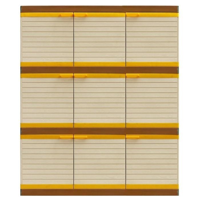 lemari plastik Club Mega 3 susun Lemari Jumbo Mega 9 pintu