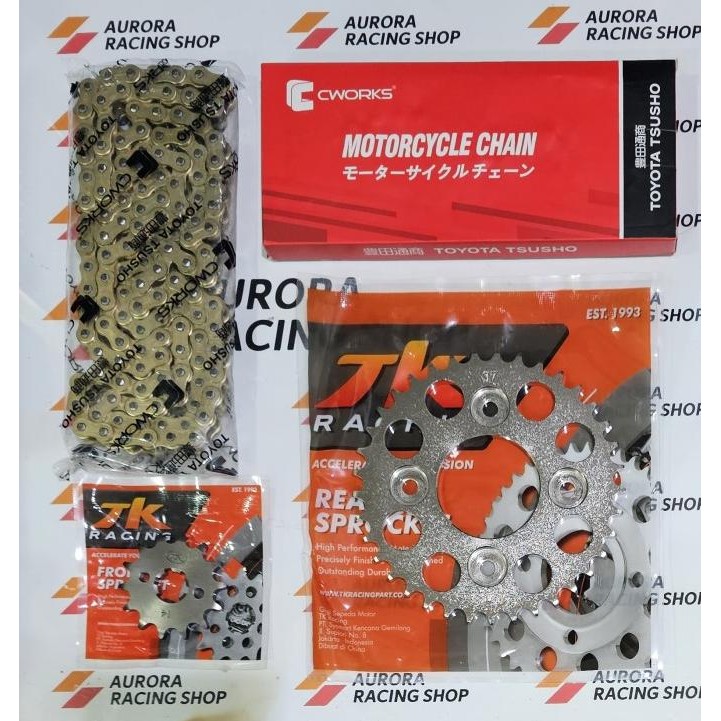 GEAR SET TK 428 SUPRA X 125 - SUPRA X 125 HELM IN - BLADE - REVO - SUPRA FIT NEW - KHARISMA & RANTAI