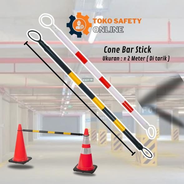 Stick Cone Bar / Stick Pembatas Cone Bar Trafficone - Safety Cone Bar Co