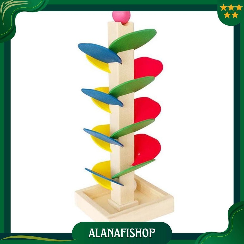 Mainan Edukasi Perakitan Daun Menara Bola / Montessori Menara Tower / Puzzle Menara Bola Ori