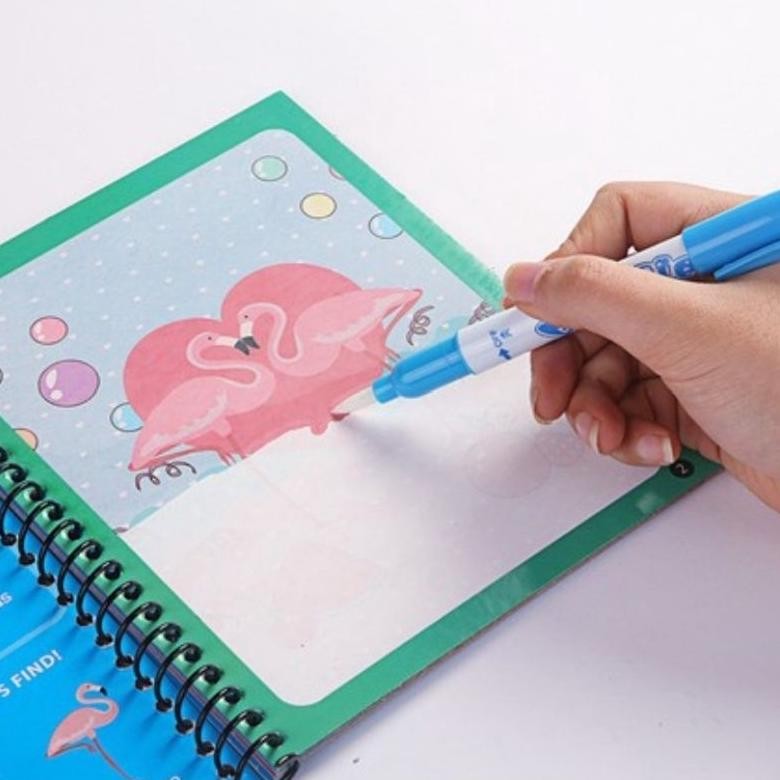 

Tu-67 Magic Book Invisible Ink Buku Gambar Buku Mewarnai Magic Water Coloring Book Mainan Edukasi Anak B5