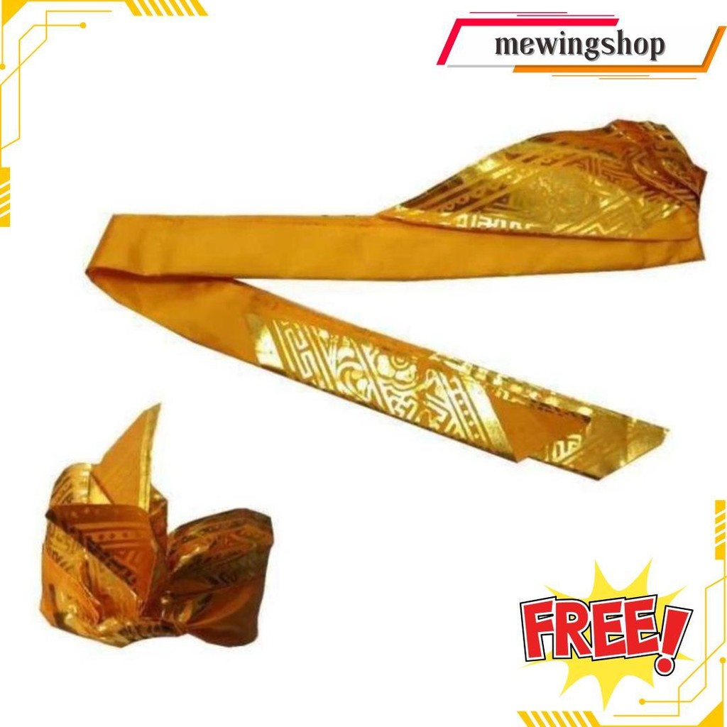 Udeng Bali Putih _ Iket Bali Prada Iket Sendiri Praktis Termurah Banget