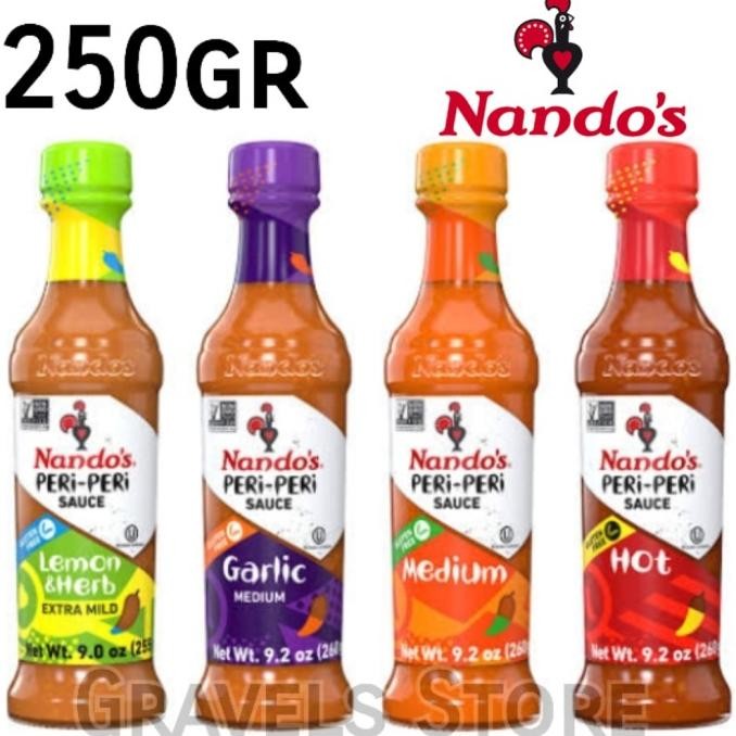 

Sale [250Gr] Nandos Peri Peri Sauce - Saus Bumbu Pedas Hot Medium Garlic