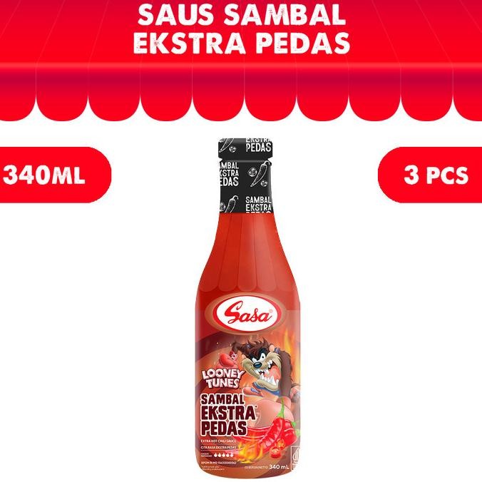 

Sale Sasa Saus Sambal Extra Hot 340Ml - 3Pcs
