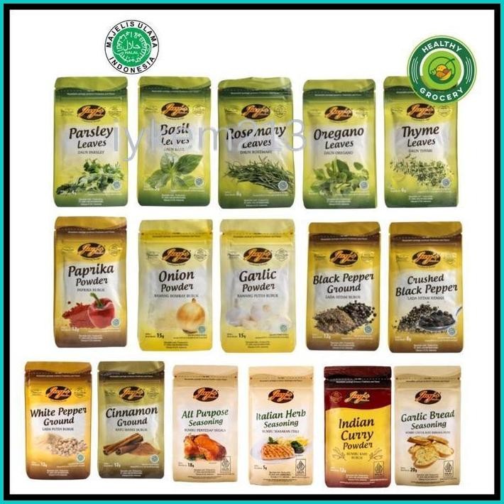 

JAY'S POUCH ALL VARIAN / JAYS / BUMBU DAPUR / JAY / BUMBU MASAK / HERB / SEASONING / OREGANO / PARSLEY / GARLIC POWDER
