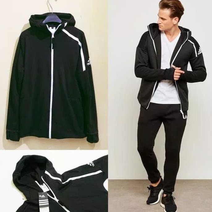 JAKET HOODIE ADIDAS ZNE GRADE ORIGINAL - JACKET ADIDAS ZNE IMPORT