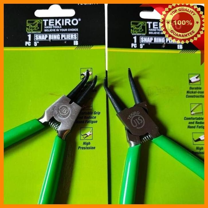 [SHA] SNAP RING PLIERS 5 INCH 2 PCS - SNAP RING BENGKOK SET 2 PC TEKIRO - TANG SPI SET 2 PCS TEKIRO