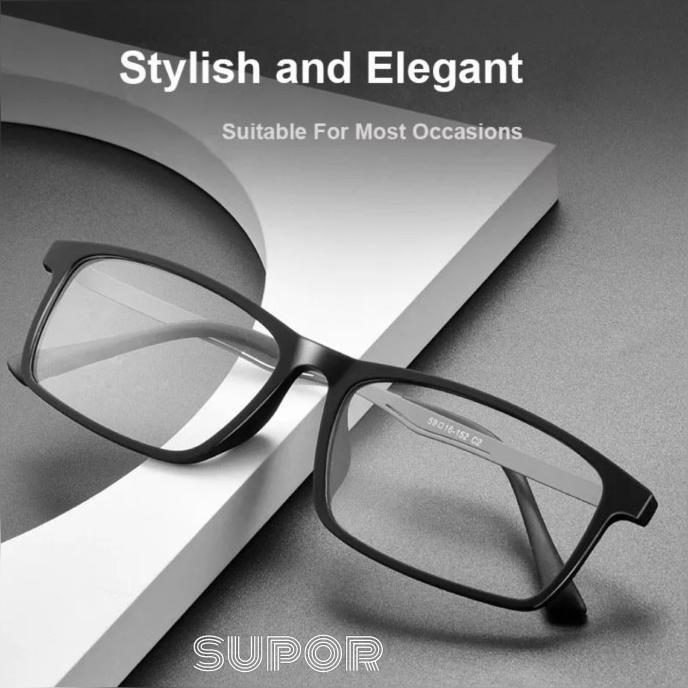 ready  FF151 Full Frame Kacamata Pria XXL per PALING LEBAR Lensa 60 Minus