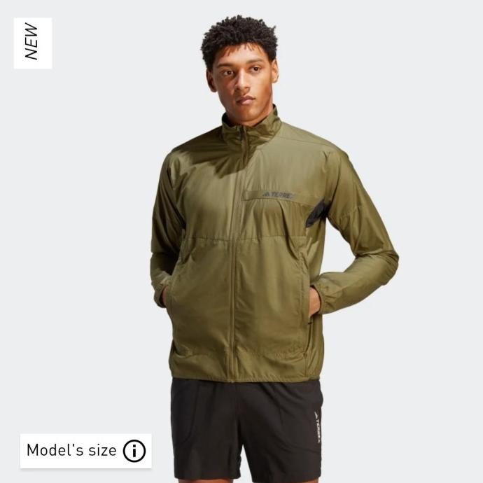 JAKET LARI ORIGINAL ADIDAS TERREX MULTI WIND JACKET RUNNING