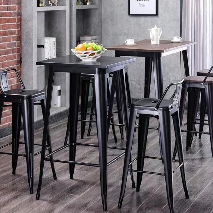 Meja Besi Hitam Meja Cafe Meja Makan Tinggi Meja Makan Meja Kursi Cafe Besi Kursi Tolix Kursi Bar
