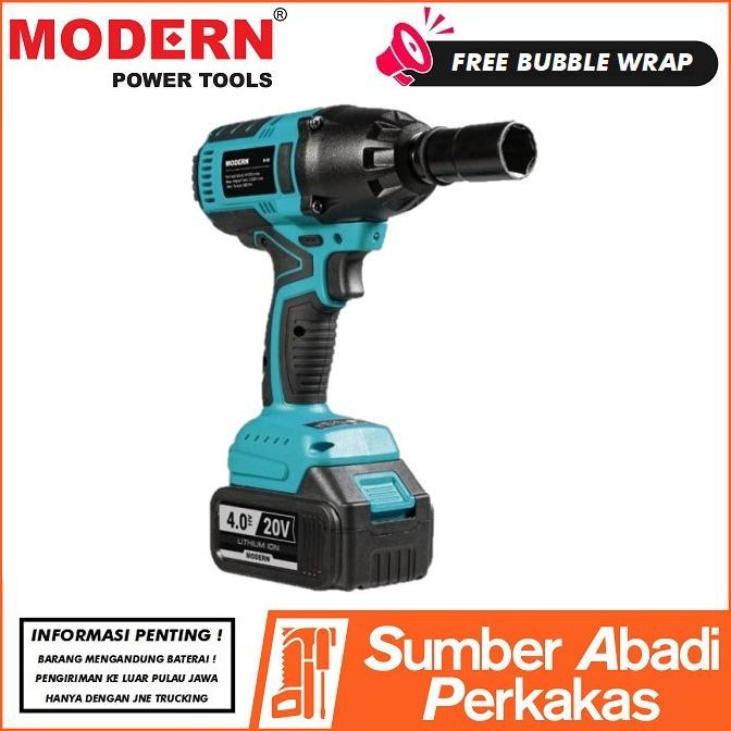 MODERN M-65 Mesin Bor Impact Wrench Cordless Pembuka Baut Baterai M65 murah