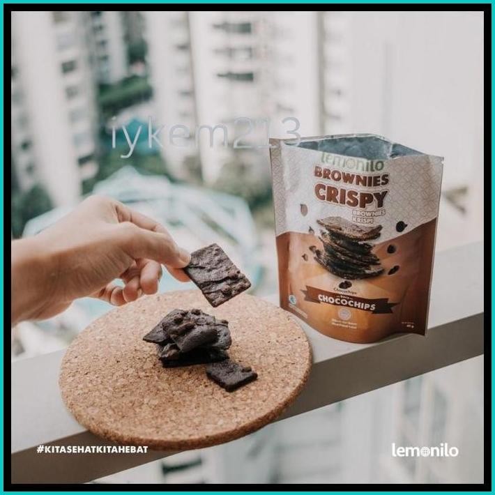 

LEMONILO BROWNIES CRISPY RASA CHOCOLATE | CEMILAN DIET SEHAT - COKLAT