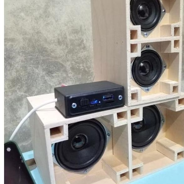 ready stock Paket Miniatur Sound System Bluetooth Full Set