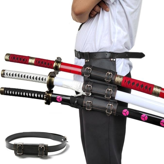 ready  Belt Sabuk Pedang /Belt Pedang Kulit Sarung Pinggang 1/2/3 Slot