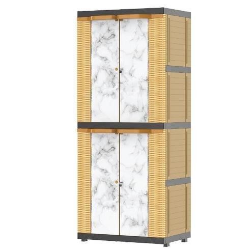 [COD] MURAH NAIBA LEMARI PLASTIK 4 SUSUN BOSTON 9204