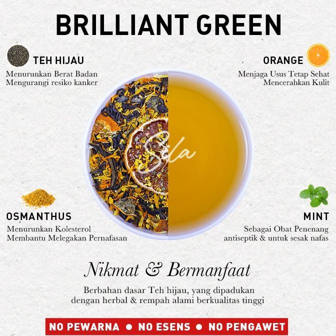 

Promo Artisan Tea | Brilliant Green | Canister | Teh Premium | Green Tea