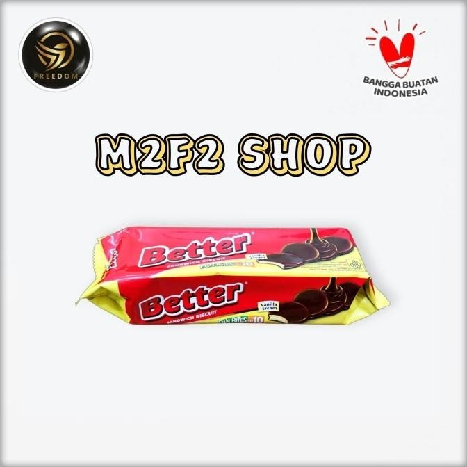 

Promo Better Biskuit Sandwich Vanilla Cream | Krim Vanila - 100 Gr (12 Pcs)