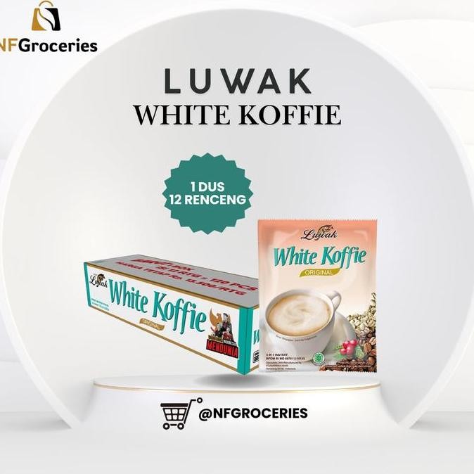 

Grosir [Nfg 4.4 Payday] 1 Dus Kopi Luwak White 12 Renceng