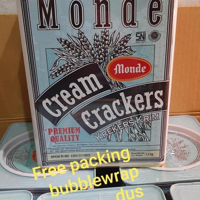 

Promo Monde Biskuit Kaleng-Cream Crackers1.2Kg