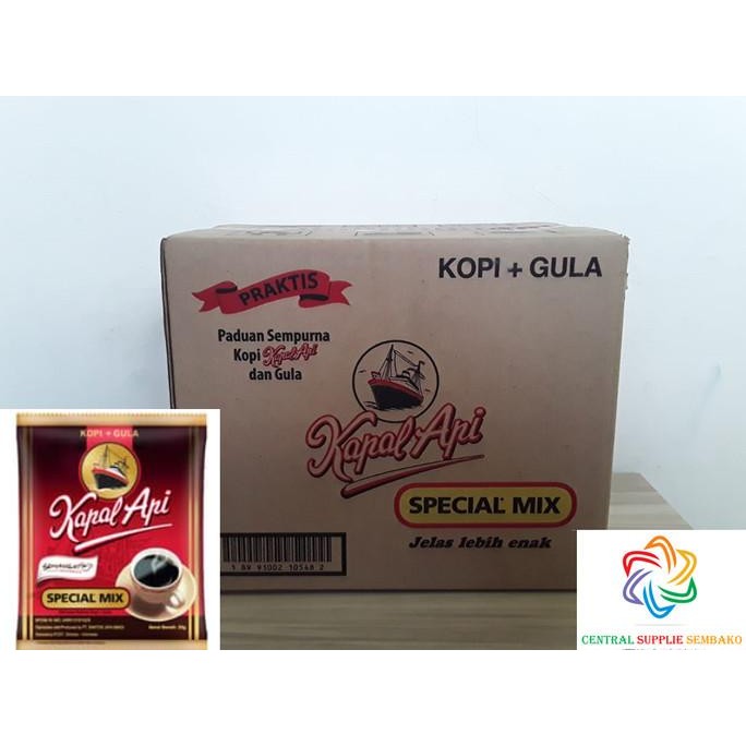 

Murah Kapal Api Special Mix Kopi + Gula [25Gr /120 Pcs /1 Karton ]
