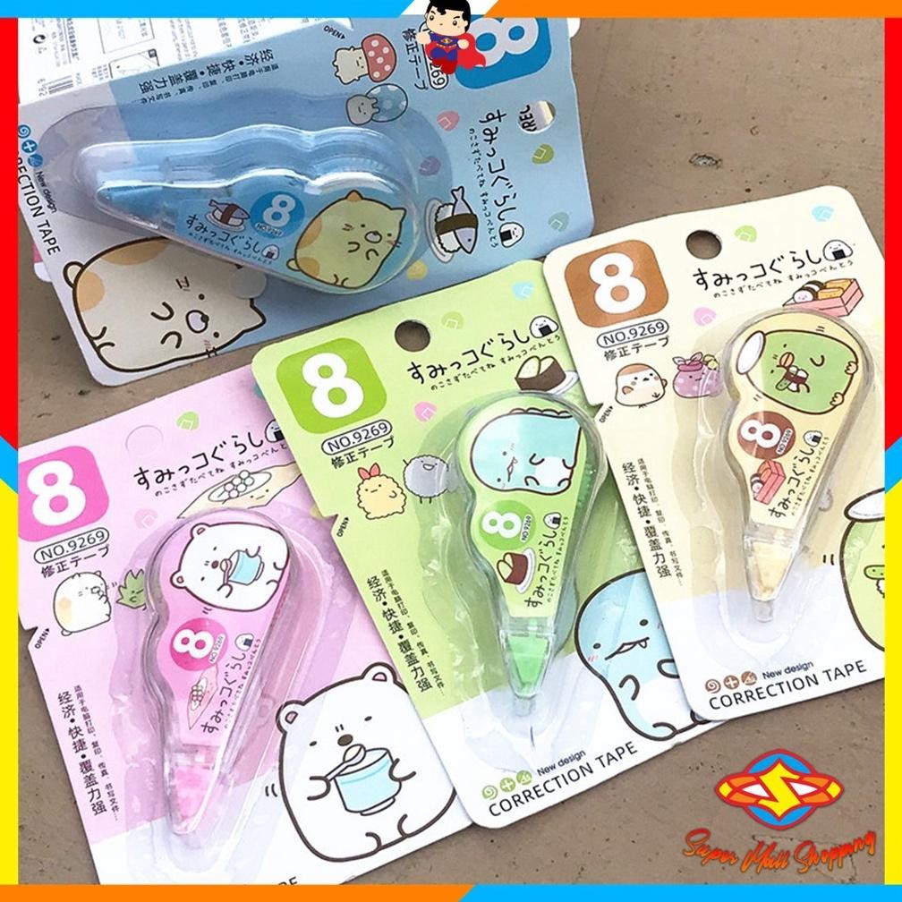 

SMS CORRECTION TAPE STUDENTS STATIONARY SCHOOL SUPPLIES 8M MULTIPLE COLOR TIPE-X KARAKTER LUCU PENGHAPUS PENATIP-EX KERTAS MINI