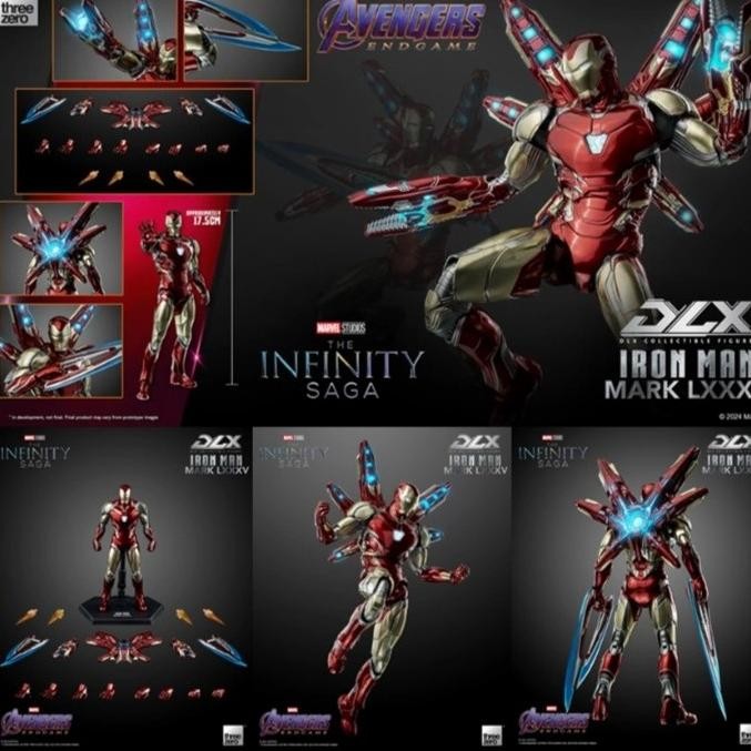 ACTION FIGURE THREEZERO DLX IRON MAN MARK 85 DIECAST