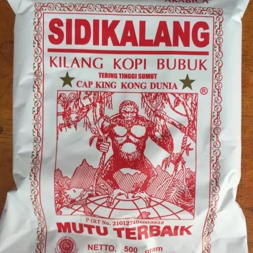 

Grosir Sidikalang Kopi Bubuk Halus Arabica 500 Gram Merah Cap King Kong Dunia