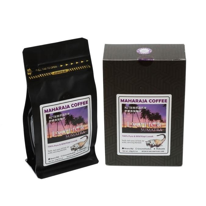 

Murah Wild Kopi Luwak Robusta Exotica Sumatra 120G Gift Box 100% Murni