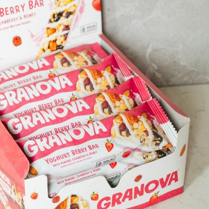 

Promo Granova - Snackbar Yoghurt Berry 26Gr X 16 Pc (Rasa Beri Dan Yoghurt) - Cemilan Sehat, Gandum, Halal