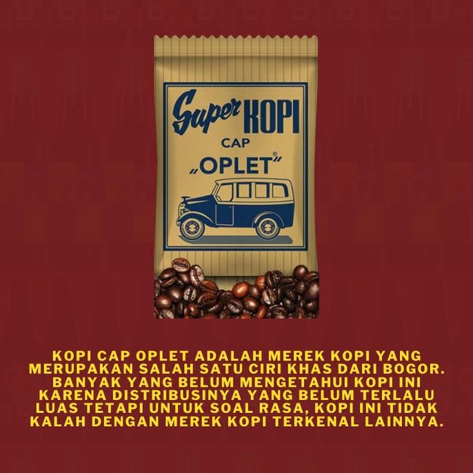 

Grosir Kopi Oplet Tanpa Gula 1 Bal/Dus/Kardus Isi 20 Buah