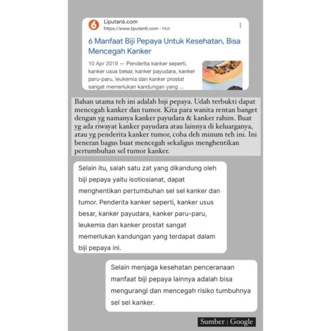 

Promo Papaya Breast Tea Penang Pepaya