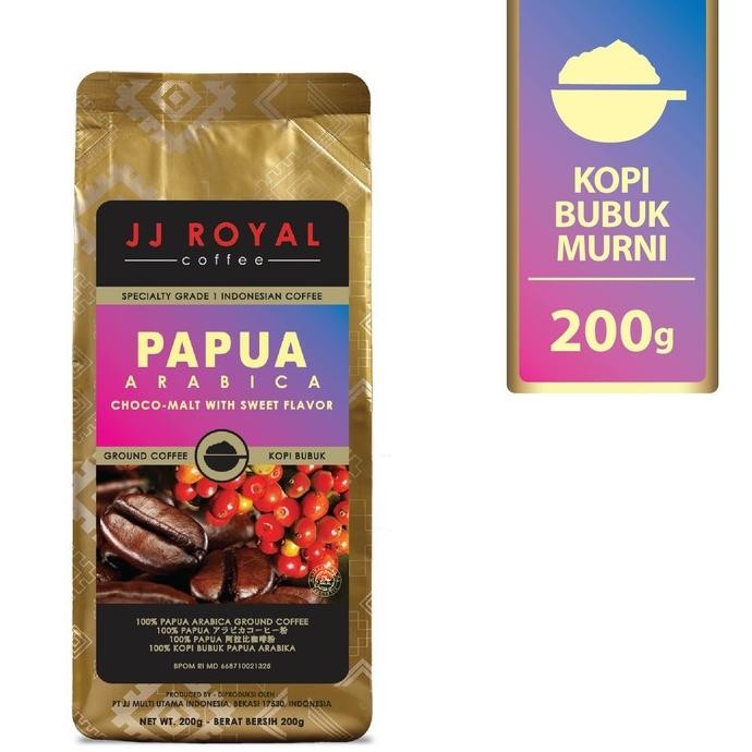 

Grosir Special Price 3 Jj Royal Coffee Papua Arabica Bag 200Gr