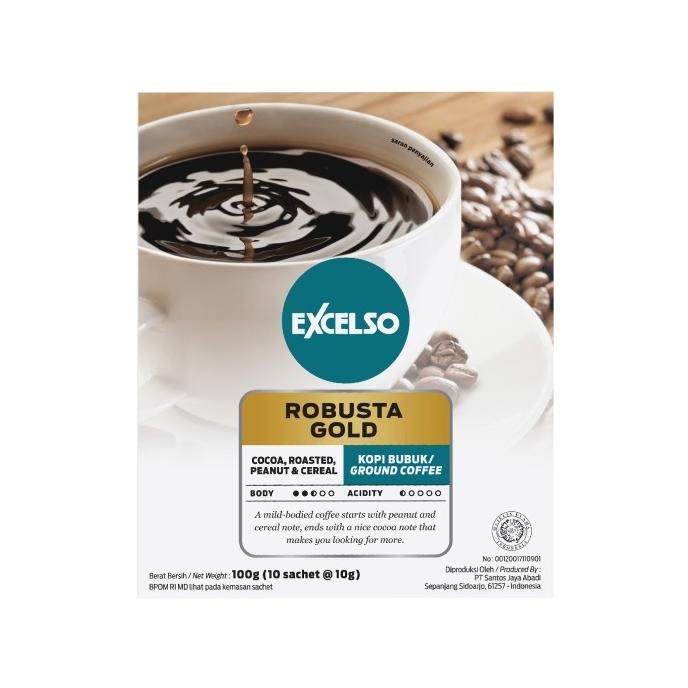 

Promo Excelso Kopi Single Serving Robusta Gold Pack Of 3 Folding Box