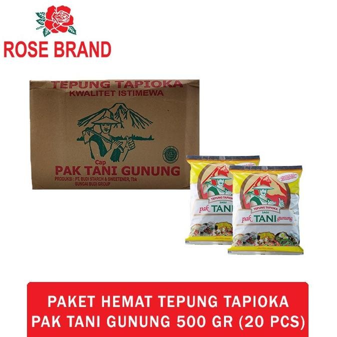 

Sale Rose Brand - Tepung Tapioka Cap Pak Tani Gunung 500 Gram (1 Dus)