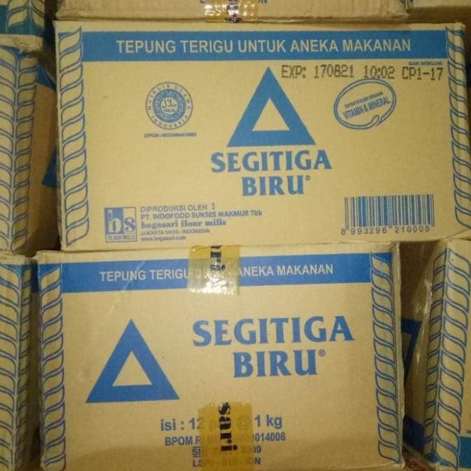 Promo Terigu Segitiga Biru 1 Kg 1 Dus