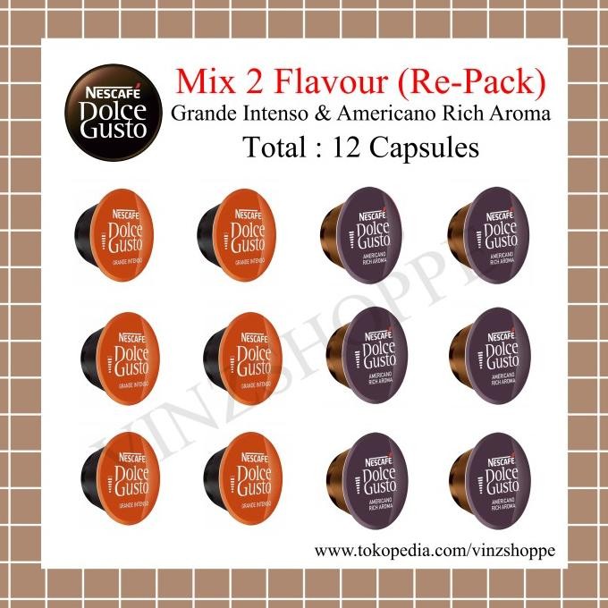 

Sale Mix 2 Rasa - Nescafe Dolce Gusto Grande Intenso & Americano Rich Aroma
