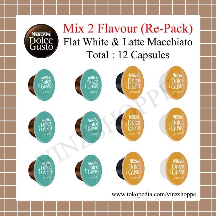 

Sale Mix 2 Rasa - Kapsul Nescafe Dolce Gusto Flat White & Latte Macchiato