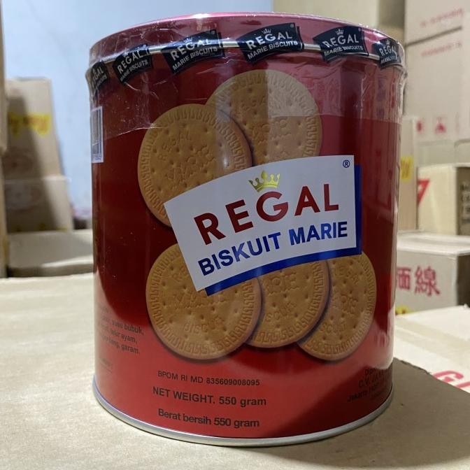 

Promo Regal Marie Kaleng 550 Gram Cemilan Biskuit Regal Tinggi Protein 550Gr