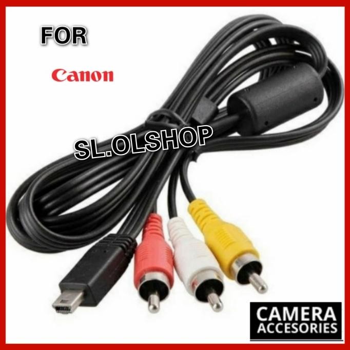 KABEL AV VIDEO AUDIO 3RCA FOR KAMERA CANON