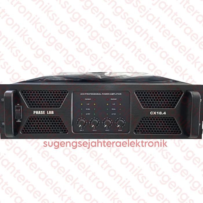 TC21 fgk-24 Power Amplifier Phase Lab CX 18.4 Class H - 4 Channel Original Phaselab Hemat Berkualita