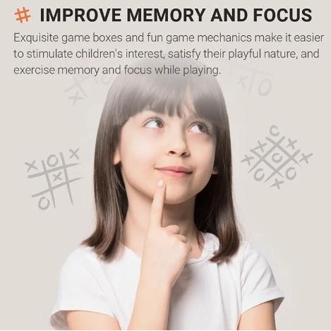 Giiker Super TIC TAC TOE BOLT Chess Puzzle Toys Mainan Asah Otak